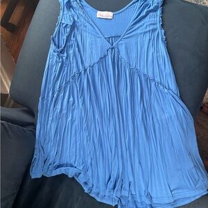 Women's Blue Sleeveless Top XL